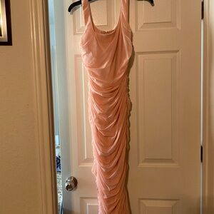 Privy Pink Ruched Dress